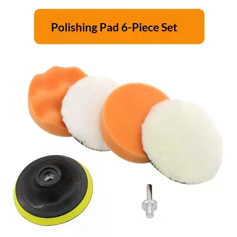 Polish Pad Set Buffer - 6Pcs Foam Pad Buffer Kit Polishing