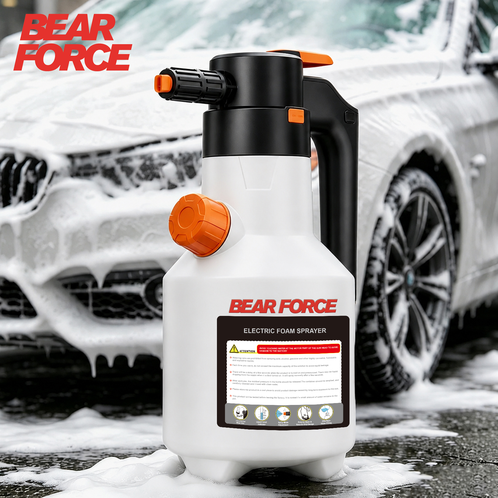 2L Electric Foam Sprayer, 3000 - Foam Cannon Car Wash ulasan dan harga