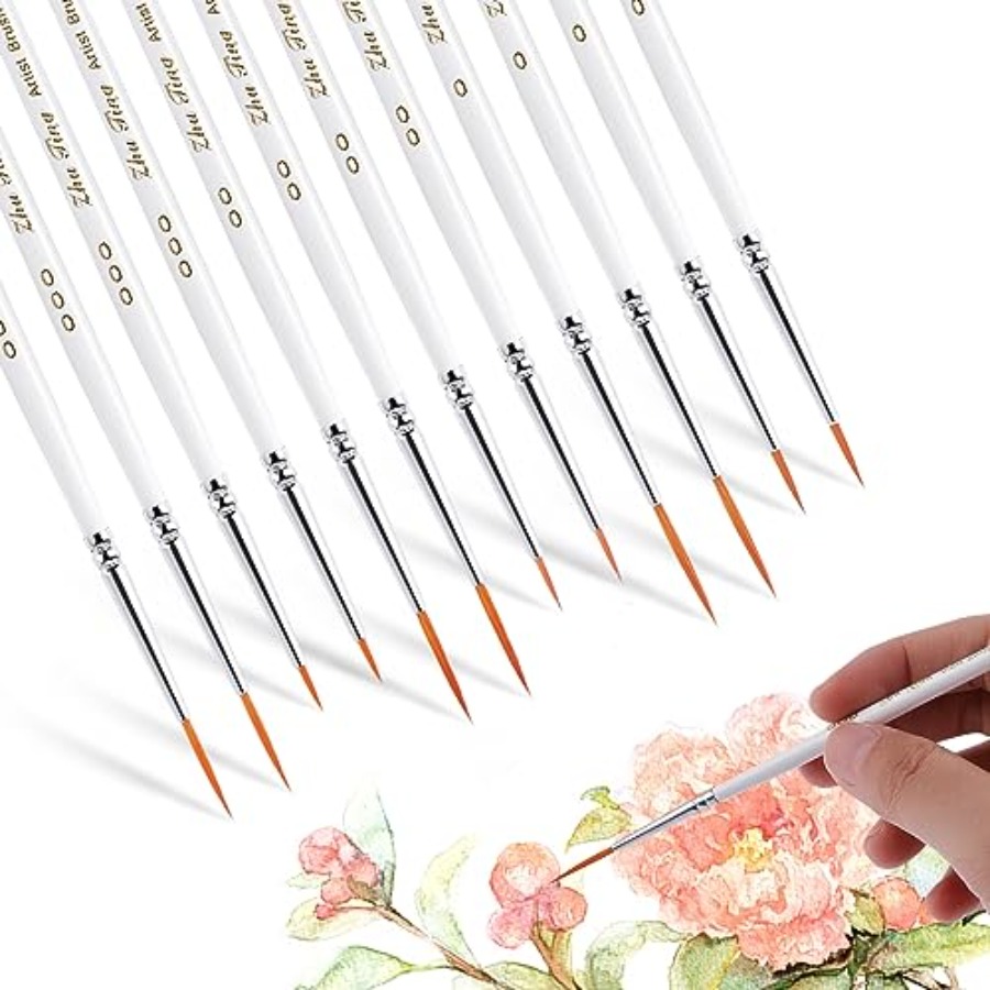 12Pcs Fine Paint Brushes, Deta - Detailing Brush Set ulasan dan harga