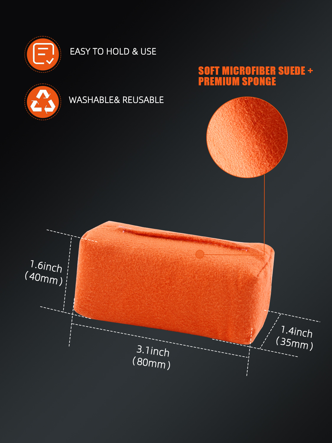 SPTA Microfiber Applicator Pad - Car Wax Ceramic Coating ulasan dan harga